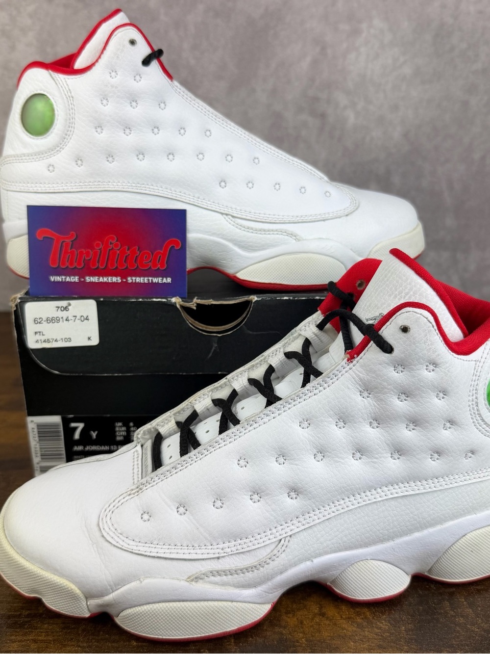 Air Jordan 13 Retro History of Flight Size 7 GS / 8.5W 414574-103 Youth Shoes OG